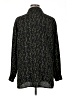 Liz Claiborne Collection 100% Polyester Floral Black Long Sleeve Blouse Size 14 - photo 2