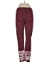 Baccini Floral Burgundy Jeans Size 4 - photo 2
