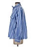 Zara Basic Stripes Blue Long Sleeve Button-Down Shirt Size S - photo 5