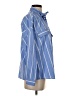 Zara Basic Stripes Blue Long Sleeve Button-Down Shirt Size S - photo 4