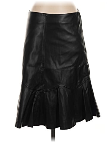 Ann Taylor Factory Faux Leather Skirt (view 1)