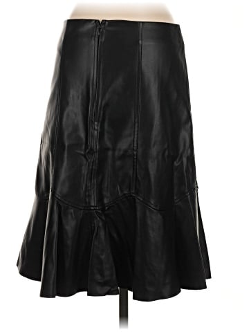 Ann Taylor Factory Faux Leather Skirt (view 2)