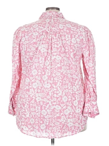 Lane Bryant 3/4 Sleeve Button-Down Shirt (view 2)