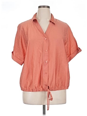 Adrianna Papell Short Sleeve Blouse (view 1)
