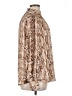 H&M 100% Polyester Animal Print Tan Long Sleeve Blouse Size 14 - photo 4