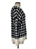 Ann Taylor LOFT 100% Nylon Houndstooth Silver White Pullover Sweater Size L - photo 4