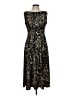 Perceptions Animal Print Black Cocktail Dress Size 12 - photo 1