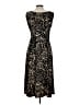 Perceptions Animal Print Black Cocktail Dress Size 12 - photo 2