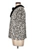 CeCe Animal Print Ivory Short Sleeve Blouse Size L - photo 5