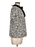 CeCe Animal Print Ivory Short Sleeve Blouse Size L - photo 4