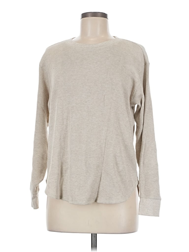 Pre-owned Uniqlo Long Sleeve T-shirt In Gray