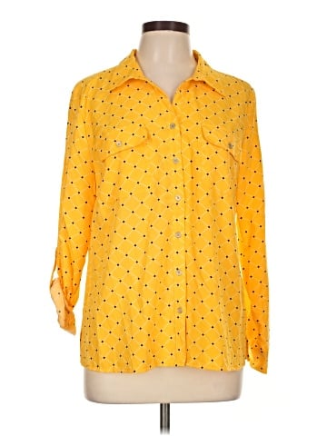 NY Collection Long Sleeve Blouse (view 1)