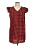 Shein 100% Polyester Checkered-gingham Red Casual Dress Size L - photo 1