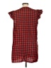 Shein 100% Polyester Checkered-gingham Red Casual Dress Size L - photo 2