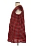 Shein 100% Polyester Checkered-gingham Red Casual Dress Size L - photo 5