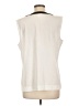 Calvin Klein 100% Polyester Ivory Sleeveless Blouse Size L - photo 2