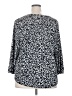 TWO by Vince Camuto Animal Print Black 3/4 Sleeve Blouse Size XXL - photo 2