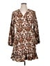 Cider 100% Polyester Animal Print Brown Casual Dress Size 1X - photo 1