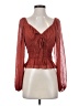 Express Red Long Sleeve Blouse Size XXS - photo 1