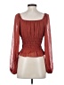 Express Red Long Sleeve Blouse Size XXS - photo 2