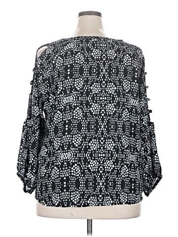 Always Indigo 3/4 Sleeve Blouse (view 2)