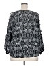 Always Indigo 100% Polyester Black 3/4 Sleeve Blouse Size 2X - photo 2