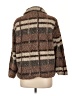 BKE 100% Polyester Stripes Brown Faux Fur Jacket Size L - photo 2