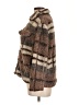 BKE 100% Polyester Stripes Brown Faux Fur Jacket Size L - photo 5