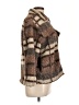 BKE 100% Polyester Stripes Brown Faux Fur Jacket Size L - photo 4