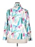 Chico's Print Teal Jacket Size XXL (4) - photo 2