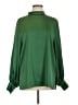 Glam Green Long Sleeve Blouse Size L - photo 1