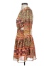 MNG 100% Polyester Paisley Orange Cocktail Dress Size XXS - photo 5