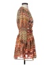 MNG 100% Polyester Paisley Orange Cocktail Dress Size XXS - photo 4