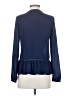 a.n.a. A New Approach 100% Polyester Blue Long Sleeve Blouse Size XS - photo 2