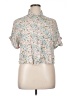 Elena Floral Ivory Short Sleeve Blouse Size 16 - photo 1