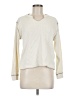 Madewell Ivory Waffle Split-Neck Crop Tee Size M - photo 1