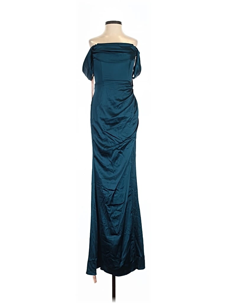 Pre-owned Lulus Cocktail Dress In Teal