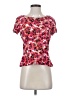 Ann Taylor 100% Polyester Pink Short Sleeve Top Size 4 - photo 1