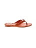 Calvin Klein 100% Leather Orange Sandals Size 6 - photo 1