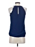 Express 100% Polyester Blue Sleeveless Blouse Size S - photo 2