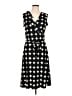 Leota Argyle Black Casual Dress Size L - photo 1