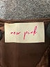 New Pink Brown Sleeveless Blouse Size S - photo 7