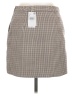 MNG Houndstooth Gray Casual Skirt Size M - photo 2