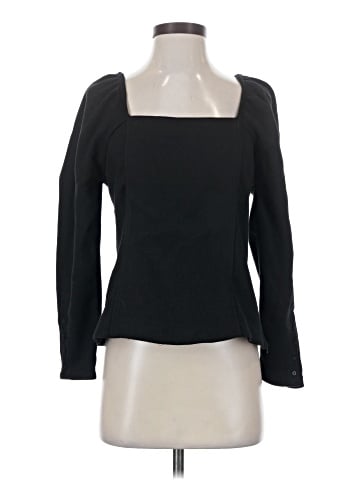 Something Navy Long Sleeve Top (view 1)
