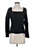 Something Navy Black Long Sleeve Top Size M - photo 1