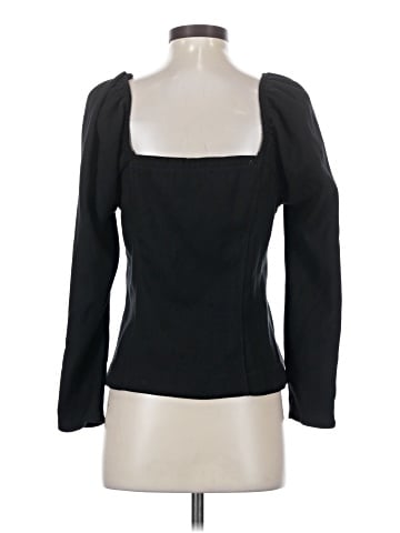 Something Navy Long Sleeve Top (view 2)