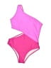 Unbranded Color Block Pink Two Piece Swimsuit Size S - photo 1