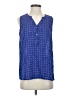 Liz Claiborne 100% Polyester Blue Sleeveless Blouse Size S - photo 1