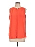 Apt. 9 100% Polyester Orange Sleeveless Blouse Size L - photo 1