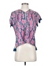 She 100% Cotton Pink Short Sleeve Blouse Size S - photo 1